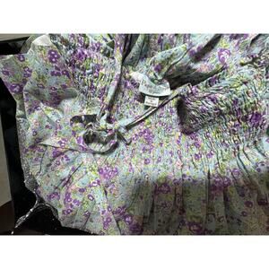 Papo D'Anjo Little Girls Size 12 Smocked Flower Dress